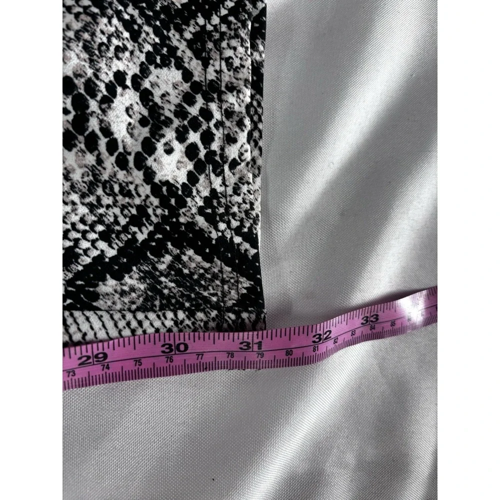 Ms Mode Snakeskin Print‎ Flared Leggings Women's Size 44 NWT
